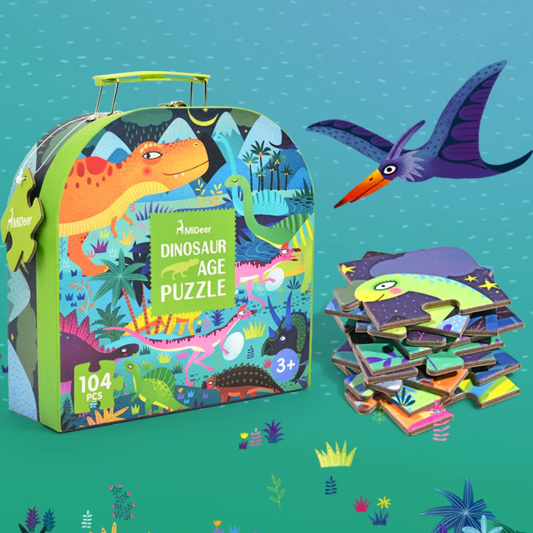 Portable Puzzle Box: Dinosaur Age 104P