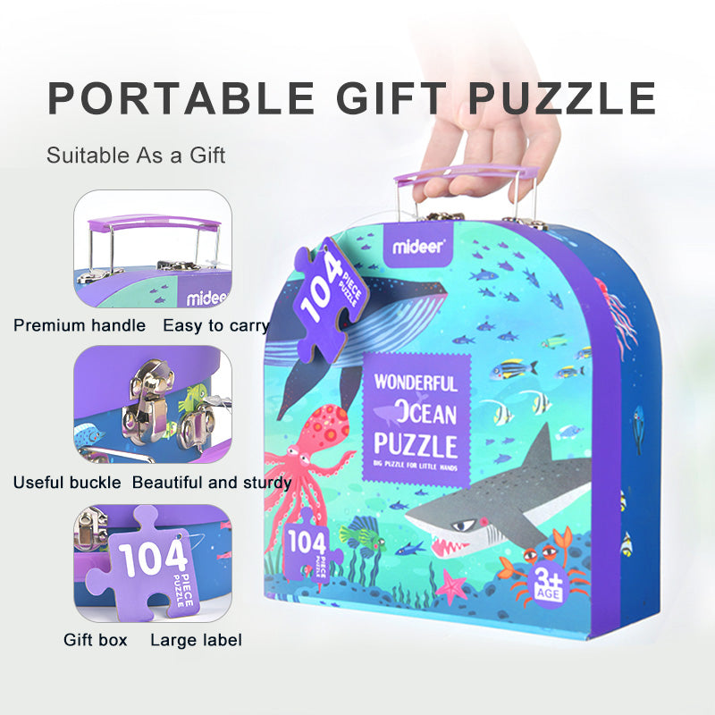 Portable Puzzle Box: Wonderful Ocean 104P