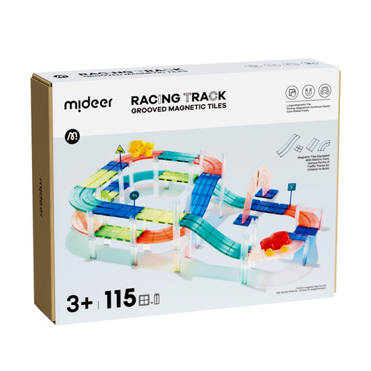 Racing Track Grooved Magnetic Tiles 115P