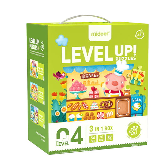 Level Up! Puzzles - Level 4: Fairy Tale Town 54P-88P