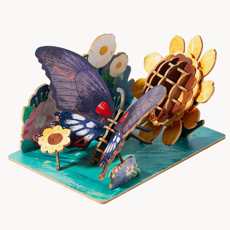 Wooden 3D Puzzle: Papilio Memnon