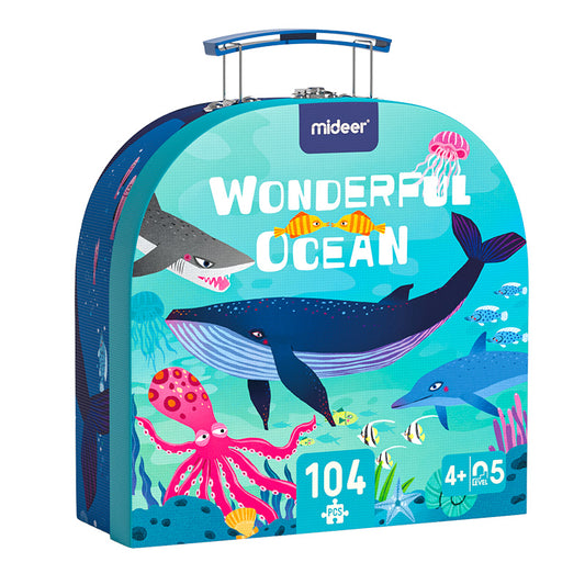 Portable Puzzle Box: Wonderful Ocean 104P